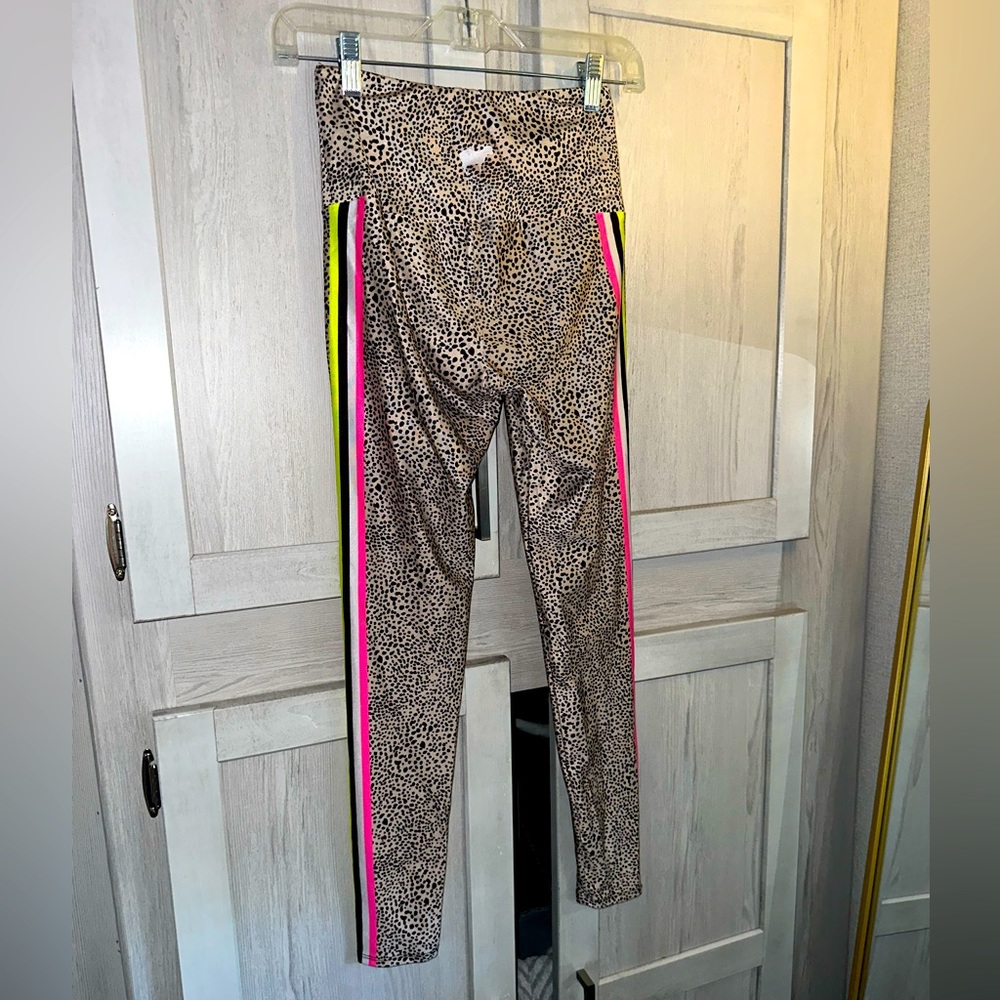 Gold Sheep High Waisted Cheetah Print Workout Leggings